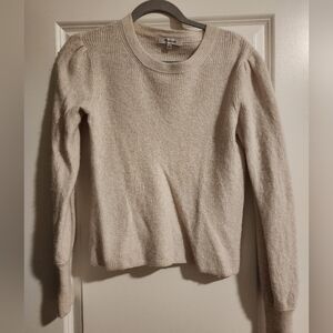 Madewell Women's Cream Crew Neck Sweater